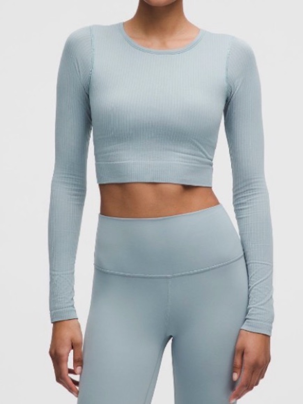 Lululemon Ebb to Street Long-Sleeve Shirt chambray blue size 4 NWT